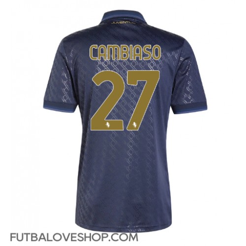 Dres Juventus Andrea Cambiaso #27 Tretina 2024-25 Krátky Rukáv